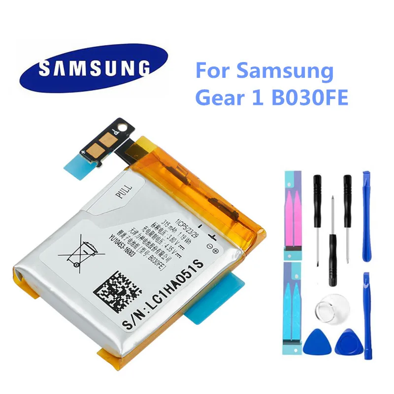Original Samsung 250mAh Battery B030FE GH43-03992A SP48223 for Gear 1 SM-V700+Tools | Мобильные телефоны и аксессуары