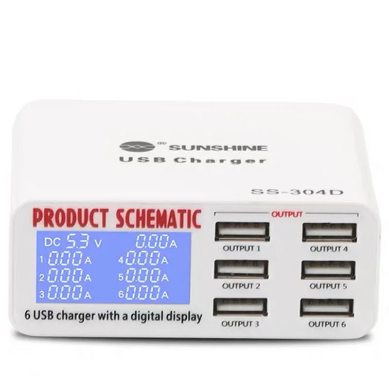Ss 304d USB Intelligence 2.4A Быстрая зарядка поддержка QC 3 0 сильная совместимость для ipad iphone