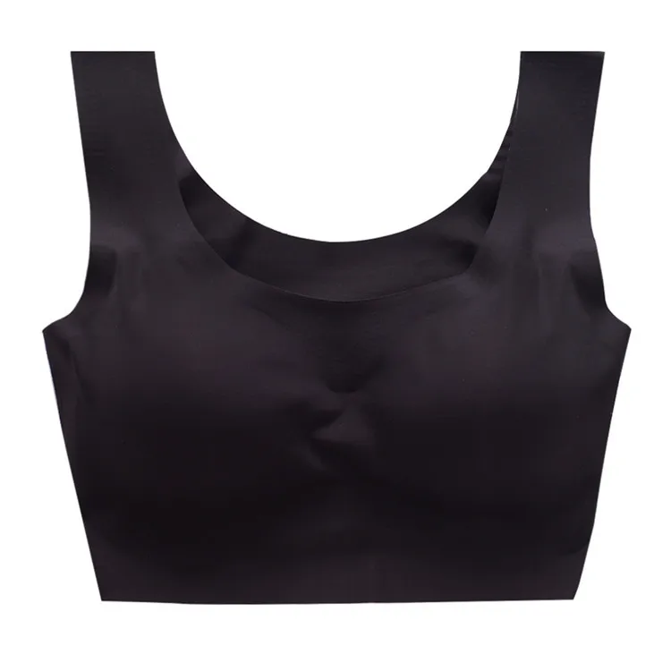 kd black Jerrinut бесшовные бюстгальтеры для Для женщин спортивный бюстгальтер Push Up жилет провод свободное белье Мягкий бюстгальтер для сна Bralette нижнее белье BH Бюстгальтер лифчик бюстгалтер бесшовный бюстгалтер бра - Цвет: kd black