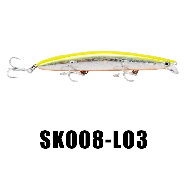 L03 4 шт./лот Nunatak SK008 блесна рыболовные приманки 20 г 125 мм 0,3~ 0,9 м искусственные приманки набор жестких приманок для рыбалки воблер приманка - Цвет: L03