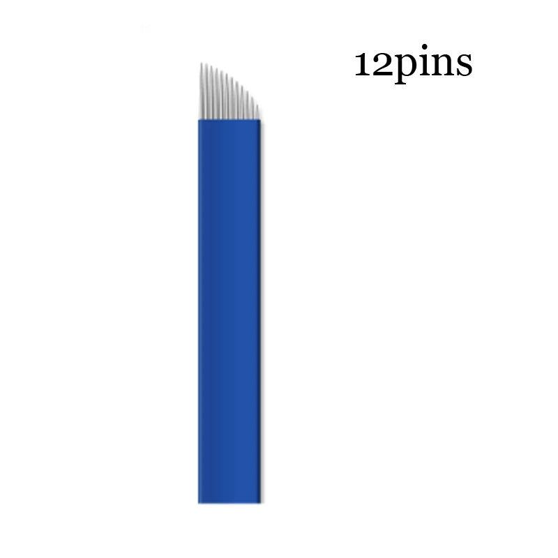 Микроблейдинг лезвия иглы для татуажа 12 14 16 18 pin u образной формы 50 шт.|needle blade|tattoo
