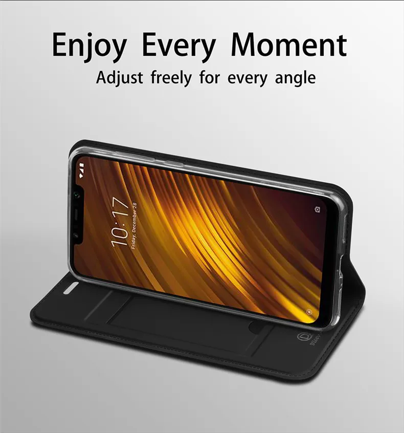 Чехол-книжка DZgogo из искусственной кожи чехол для Xiaomi Pocophone F1 Роскошный Магнитный чехол-книжка чехол для телефона Xiaomi Poco F1 6,18 дюймов