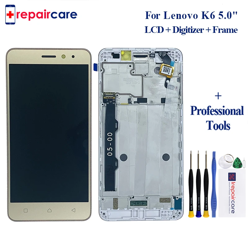 

100% Tested 5.0 inch For Lenovo K6 k33b36 k33b37 / K6 Power K33a42 k33a48 Touch Screen Digitizer Glass + LCD Display Assembly
