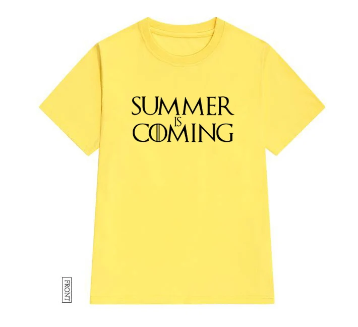 

Summer is Coming Women tshirt Cotton Casual Funny t shirt Lady Yong Girl Top Tee 5 Colors Drop Ship S-604