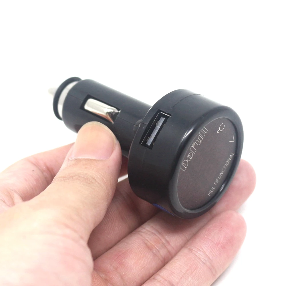 USB зарядное устройство цифровой вольтметр напряжения автомобильного