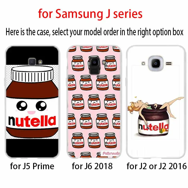 Мягкий силиконовый чехол с шоколадной едой Tumblr Nutella для телефона Samsung Galaxy j6 J8 J7 J5 J3