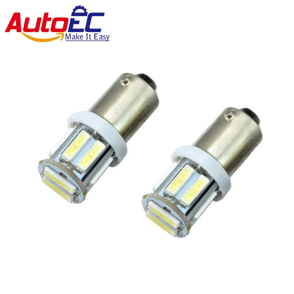 

AutoEC 10x Ba9s 7014 10SMD LED Car LED Turn Signal Light Clearance light lamp bulbs #LG15