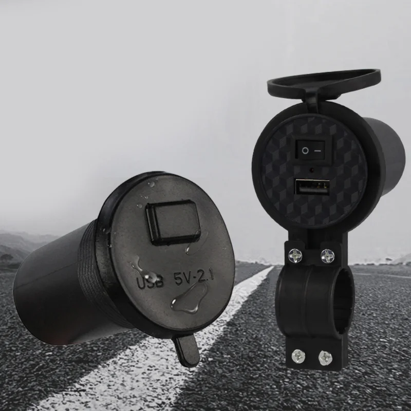 

Автомобильное зарядное устройство с USB-портом на руль мотоцикла, Аксессуары для мотоцикла