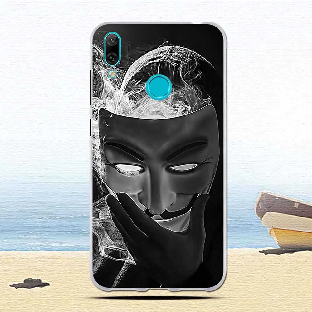 Роскошный чехол для Huawei Y7 Prime Pro 2019 Enjoy 9 синий морской милый мягкий силиконовый из