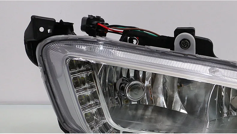 SMRKE DRL для hyundai Santa Fe DM 2012~ /Автомобильный светодиодный дневные ходовые огни с противотуманной рамкой/дневная лампа для вождения автомобиля