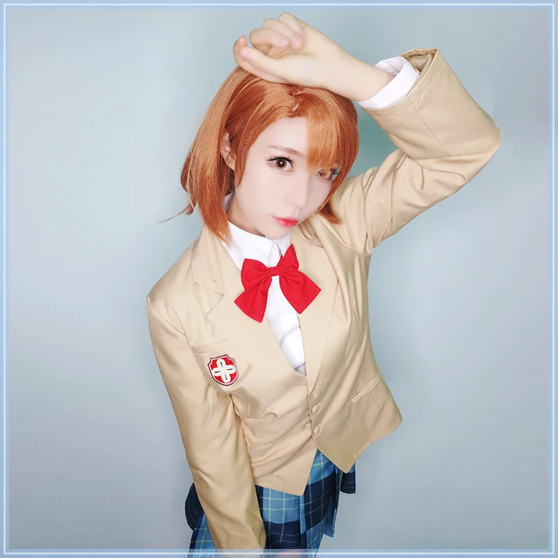 Костюм для костюмированной вечеринки Misaka Mikoto костюм в стиле аниме женское платье
