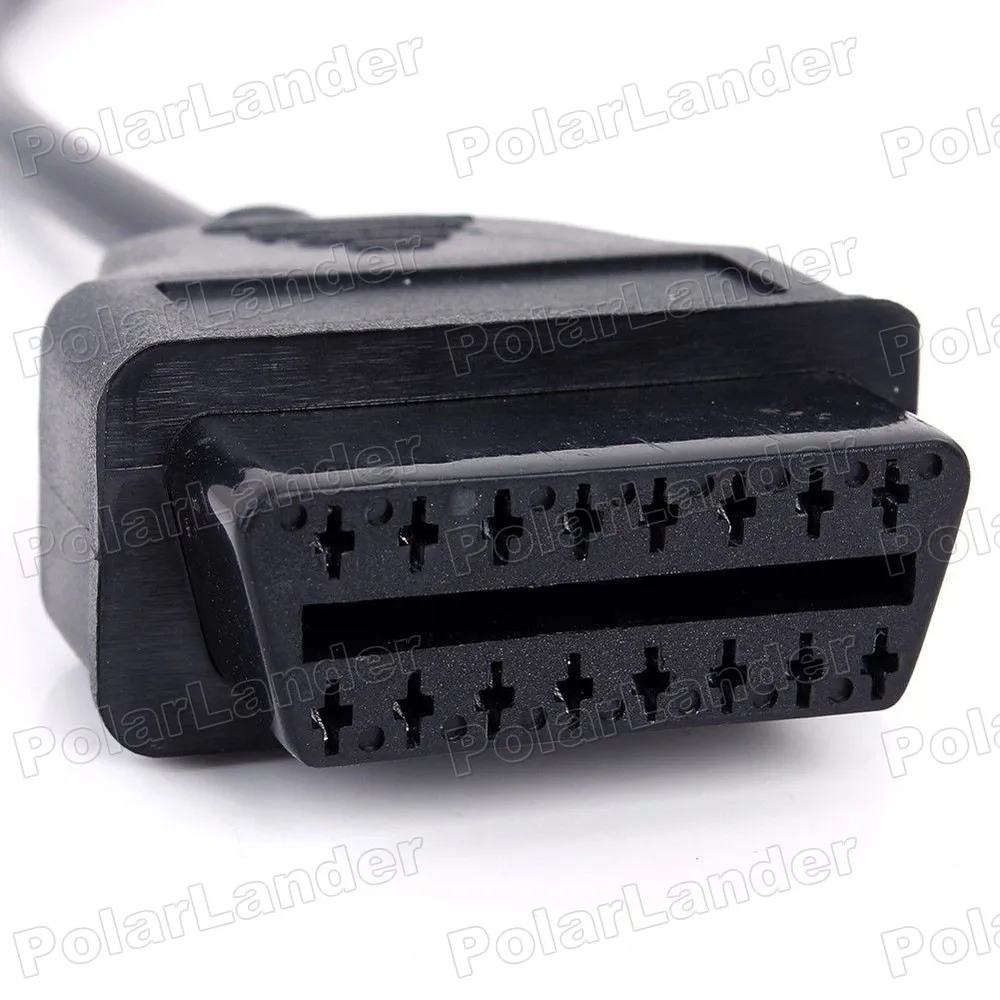 Бесплатная доставка OBDII OBD2 OBD круглый диагностический разъем кабель сканер