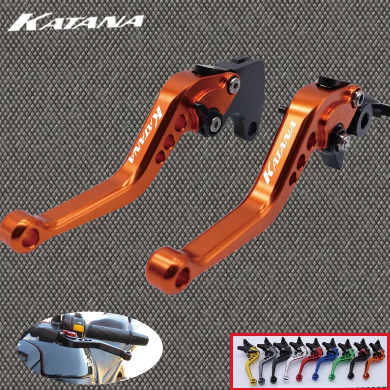 CNC короткий регулируемый тормозной рычаг сцепления для SUZUKI KATANA 600/750 1998 1999 2000 2001 2002
