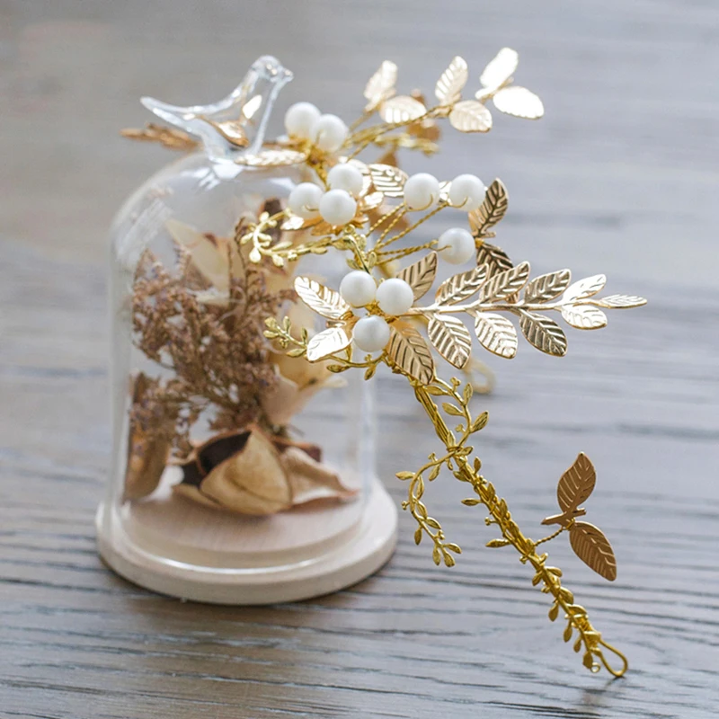 HIMSTORY Шарм ручной работы Цветочная фотожемчужина свадебный обруч для волос с