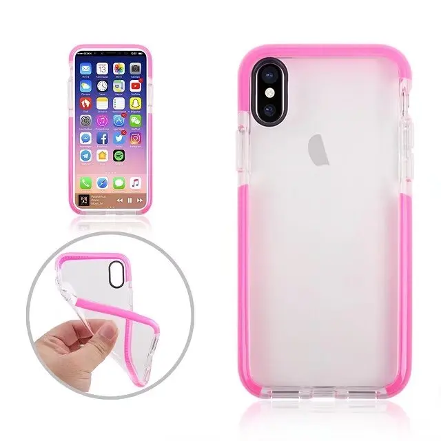 Horsebiao 20 шт. для iphone х ТПУ чехол прозрачный Мягкие TPU силиконовый полный