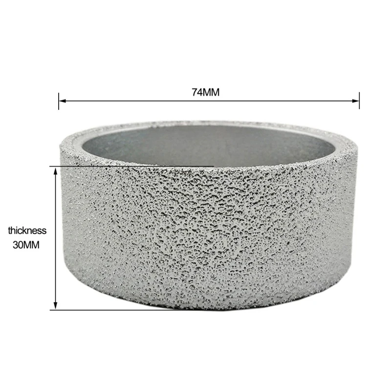 75Mmx30Mm Hand-Held Grinding Wheel Vacuum Brazed Diamond Flat Profile For Stone Artificial | Инструменты