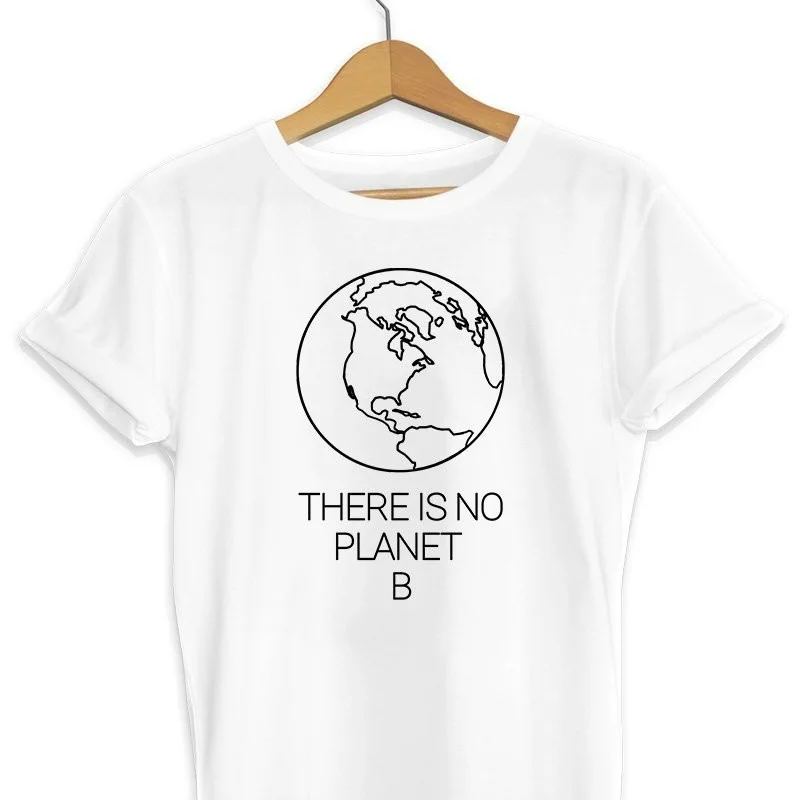 Cncool футболка с надписью There Is No Planet B летняя простая женская День Земли