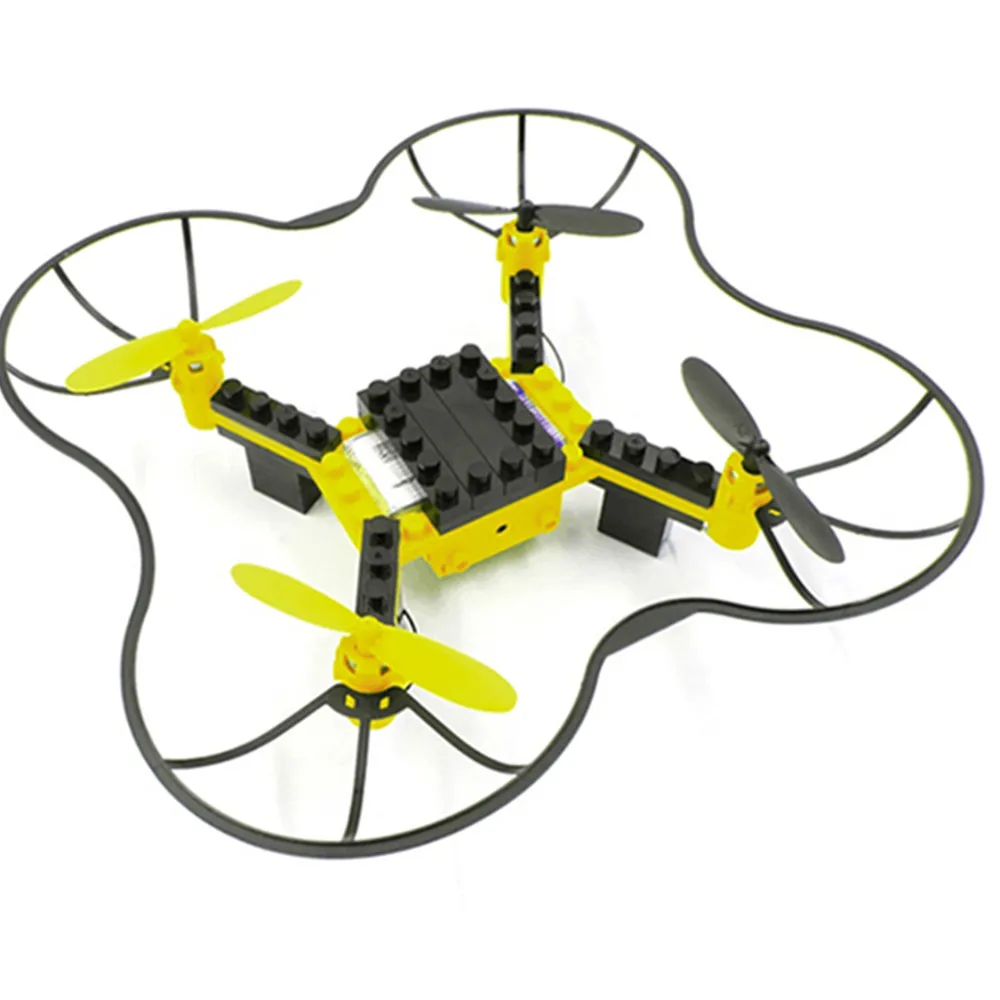 Flytec T11 DIY строительный блок Радиоуправляемый квадрокоптер с 3D откидной головкой