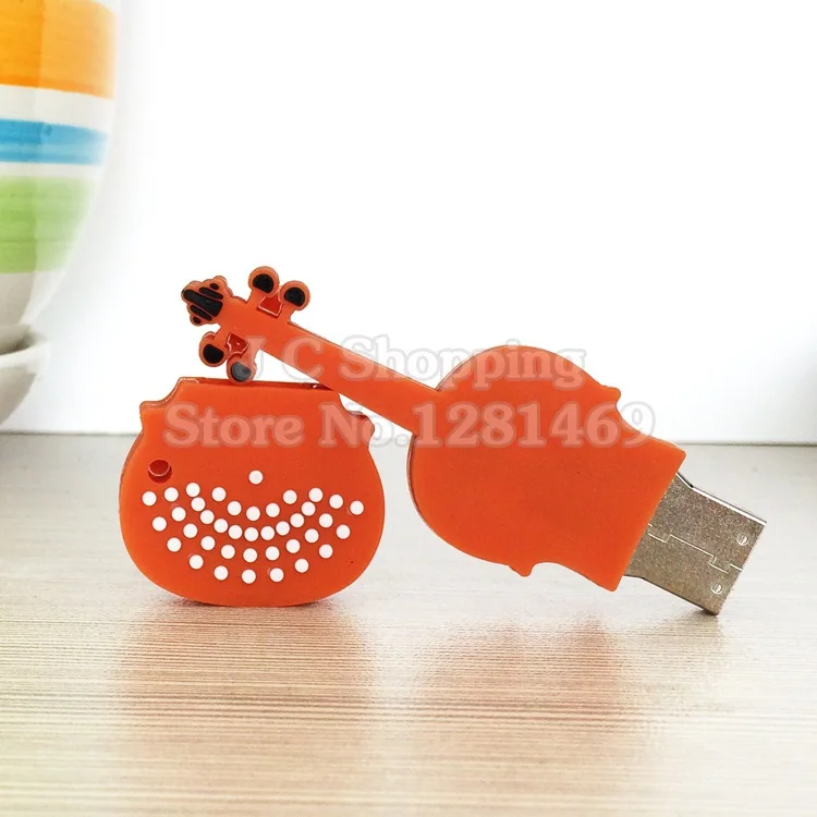 Amthin бесплатная доставка гитара скрипка 4G 8G 16G 32G USB2.0 флэш память флешка 64g