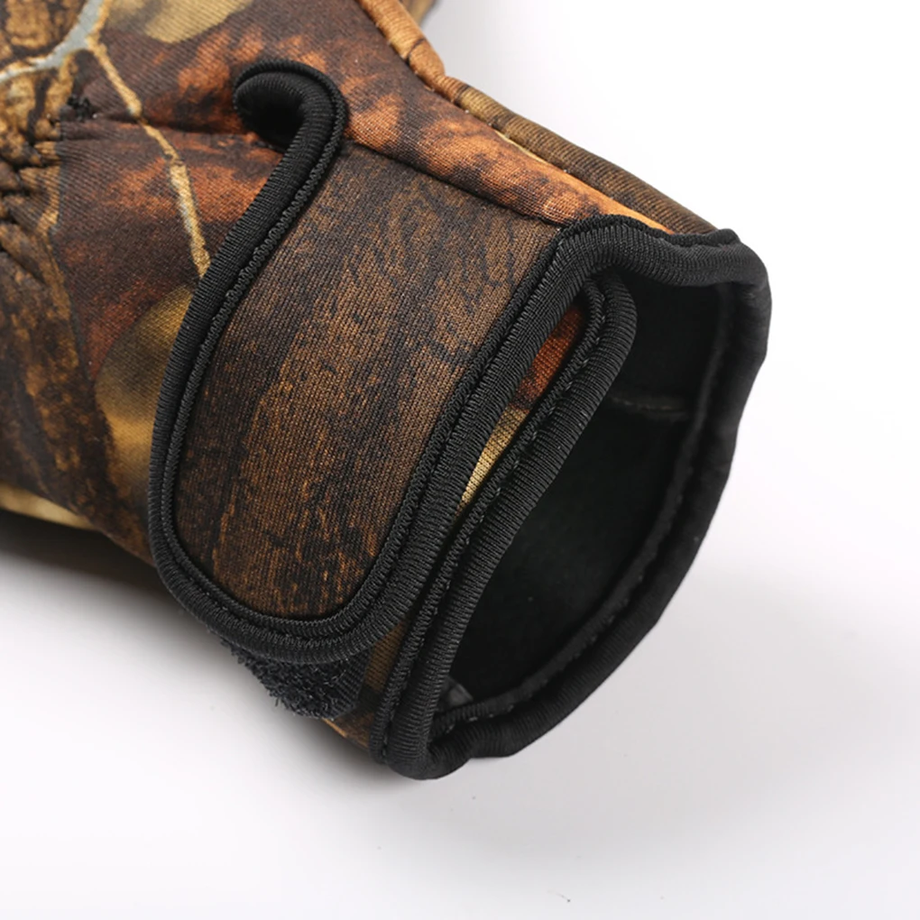 

A0NIJIE Fishing Gloves Anti-slip Warmth Touch Screen Hunting Outdoor Sports Cycling Half Thumb Index Middle Finger