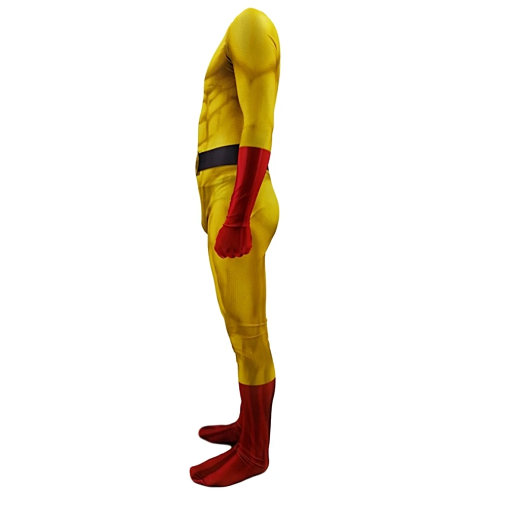 Аниме ONE PUNCH MAN Костюмы супергероя Сайтама косплей для мужчин мальчиков комбинезон для Хэллоуина наряды с накидкой полный комплект детей взрослых