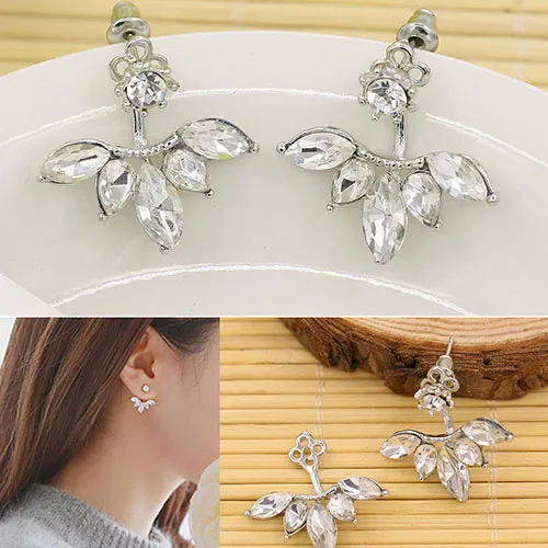 Женские серьги-гвоздики из сплава с кристаллами | Украшения и аксессуары