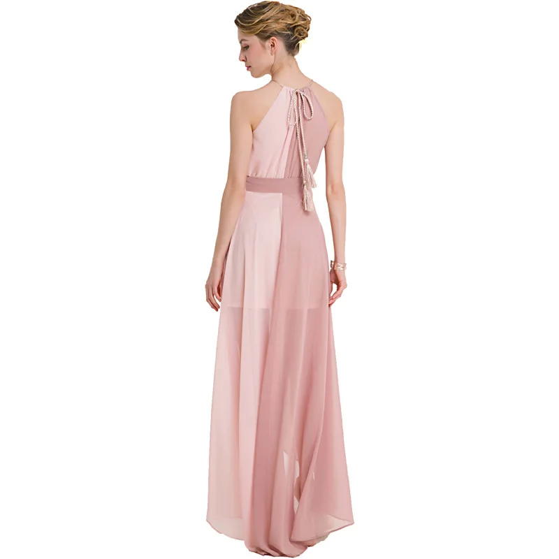IRicheraf новинка женские макси платья Vestidos с лямкой на шее длинное сексуальное