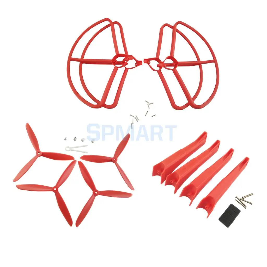 Набор пропеллеров и шасси защитная крышка кольца для Hubsan X4 H501S H501C RC Racing Drone Quadcopter