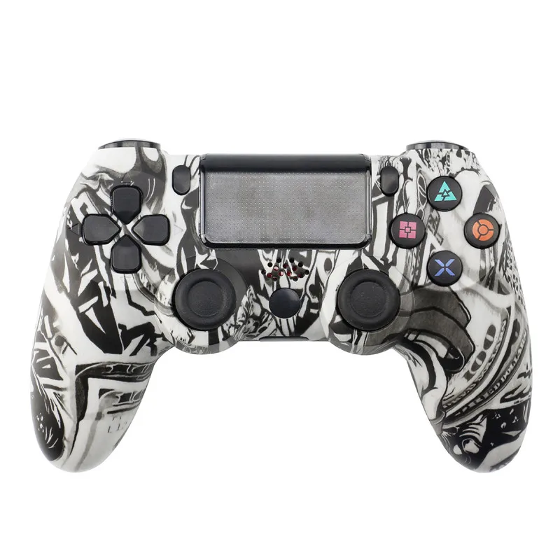 Black-White 6 Цвет Беспроводной Bluetooth геймпад для Playstation 4 джойстик для Dualshock4 PS4 пульт дистанционного управления - Цвет: Black-White