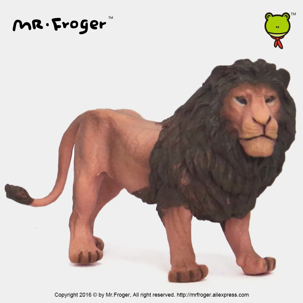 Фото Mr.Froger Лев Модель игрушки дикие животные набор игрушек зоопарк моделирование пластик Твердые млевые Классические игрушки дети животное мод... №2