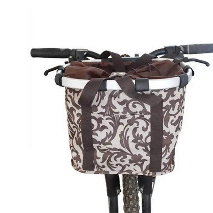 Bicycle Bag Basket Front Rear Hanging Panniers Bike Cycling Accessories Detachable Canvas Carri | Спорт и развлечения