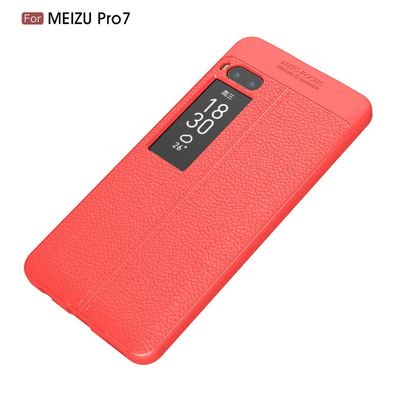 Meizu Pro7 Pro 7 Чехол Meizu Pro 7 Plus чехол Роскошный мягкий силиконовый чехол для телефона Meizu Pro 7 Plus 7 Plus чехол Coque Fundas - Цвет: Red