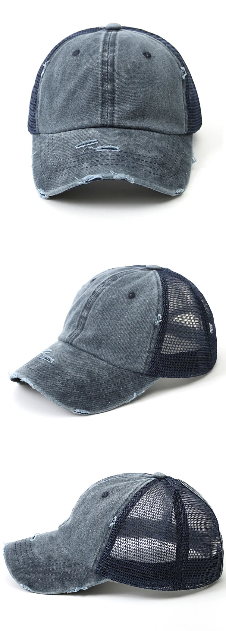 Ladies Ponytail Baseball Cap Women Snapback Summer Hats Breathable Mesh Hats Casual Sport Gorras Para Hombre Bone Caps