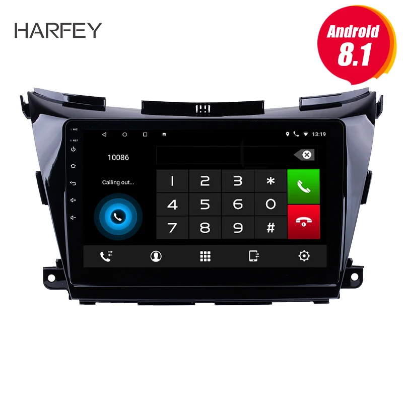 Harfey 10 1 дюймовый HD 1024*600 сенсорный экран для 2015 2016 2017 Nissan Murano Android 8 GPS Автомобильный