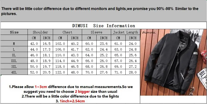 

DIMUSI Spring Autumn Mens Bomber Jackets Male Casual Stand Collar Solid Coats Men Outwear Windbreaker Jackets Clothing 4XL,YA844