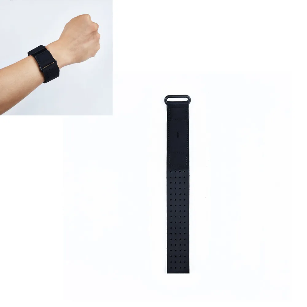 black wristband Универсальный браслет на запястье для ног ремешок браслет ремешок для Fitbit заряд 2/3 для Xiaomi 2/3/4 Для huawei группа 3E тренажерный зал аксессуары - Color: black wristband