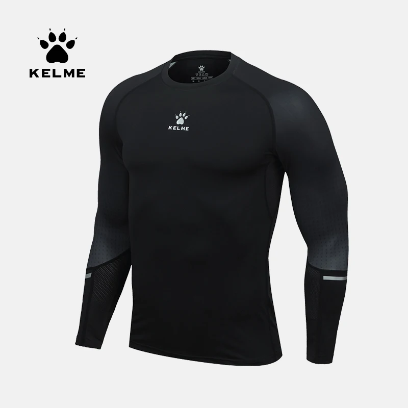 

Футболка мужская компрессионная KELME, с длинным рукавом, для бега, быстросохнущая, 3871102