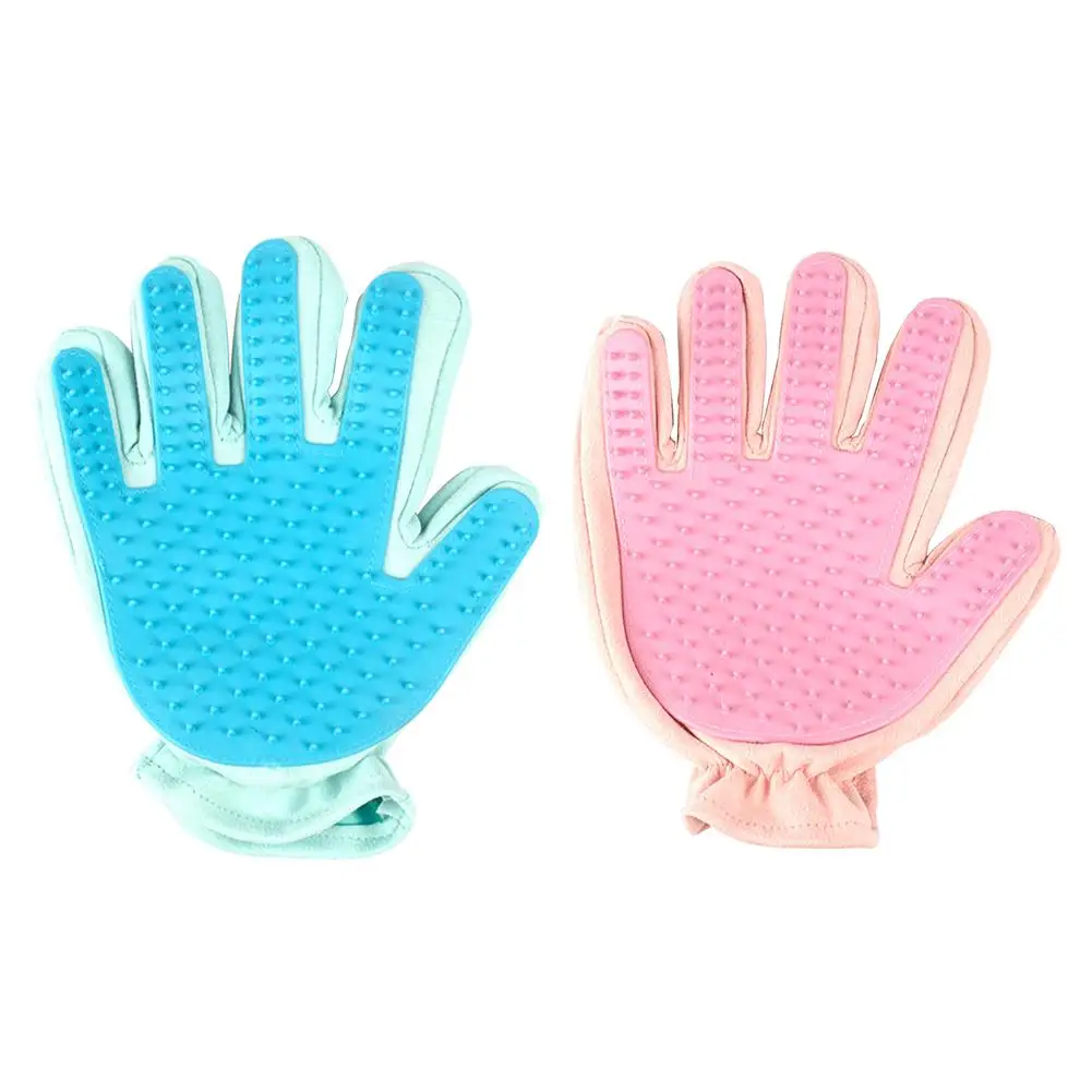 Горячая Распродажа резиновая Массажная щетка для правой руки с пятью пальцами