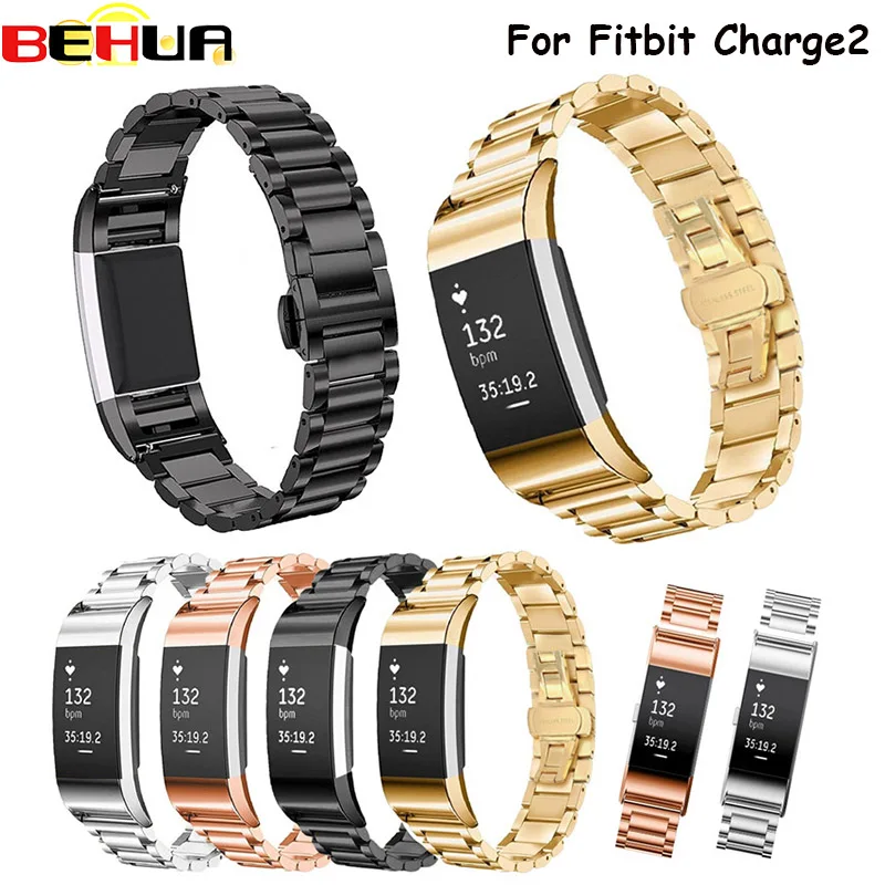 

Stainless Steel Watch Band For Fitbit Charge 2 Wrist Strap Band Bracelet Link Watchband Interlock Wristband For Fitbit Charge2