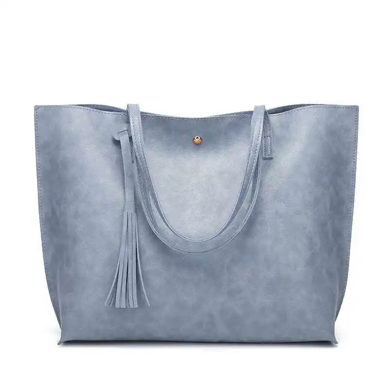 Женская сумка тоут с кисточками тонкая Сумка из искусственной кожи 2020|Сумки