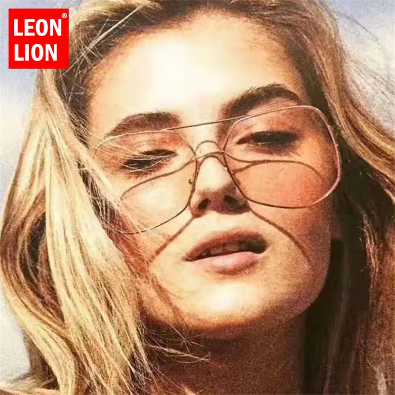 LeonLion 2019 роскошные солнцезащитные очки с большой оправой для женщин/мужчин