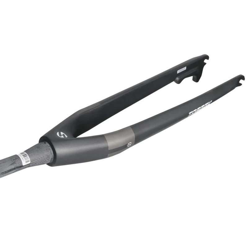 Велосипедная вилка TOSEEK из углеродного волокна коническая жесткая дисковый