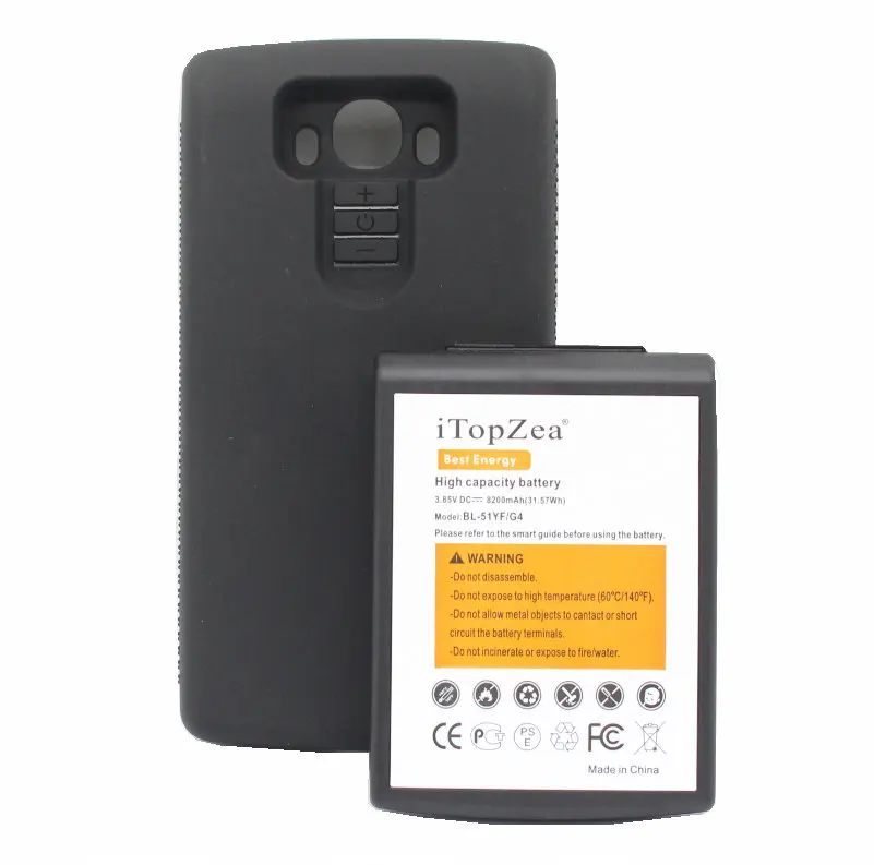 ITopZea 2x8200 мА/ч G4 BL-51YF на Батарея с ТПУ чехол для LG H818 VS999 VS986 US991 F500 F500S F500K F500L H810 H815 |