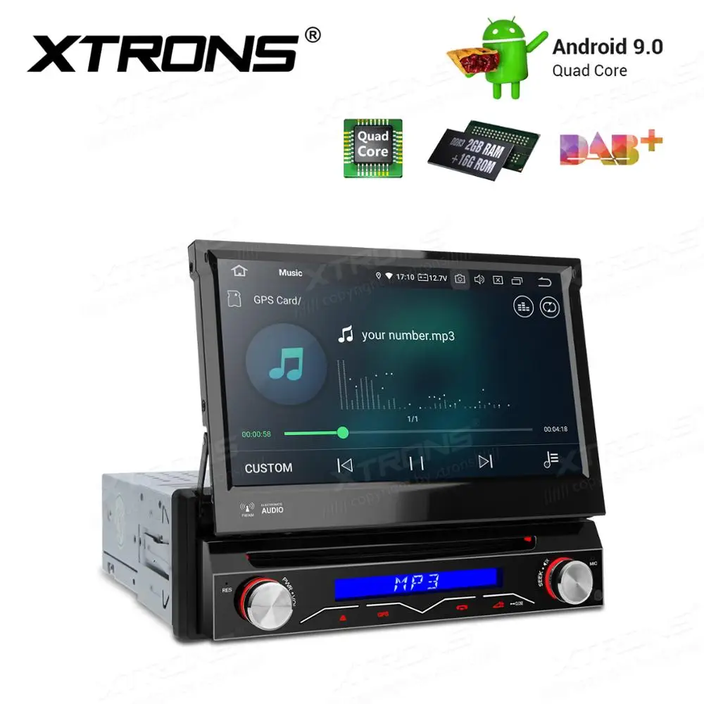 Универсальный мультимедийный плеер 1 Din с радио 7 ''Android 9 0 Автомобильный Wi Fi OBD2