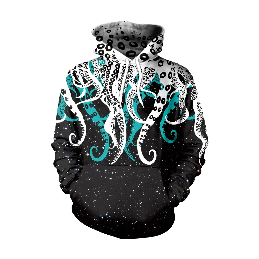 Толстовка осьминог костюм для косплея MS с капюшоном мужская мода свободные