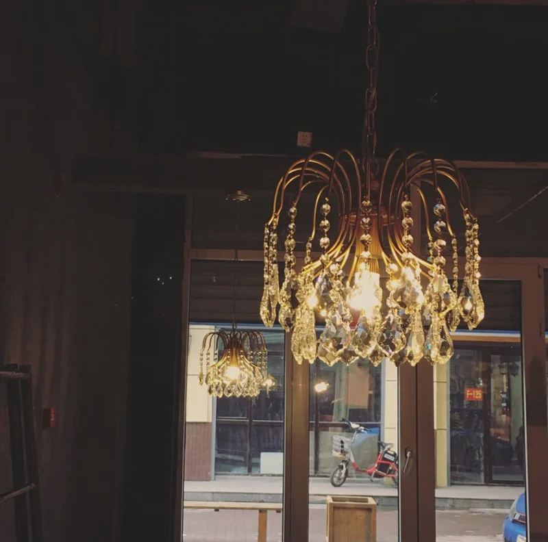 Примитивная люстра для спальни белая черная Золотая подвесная светодиодная