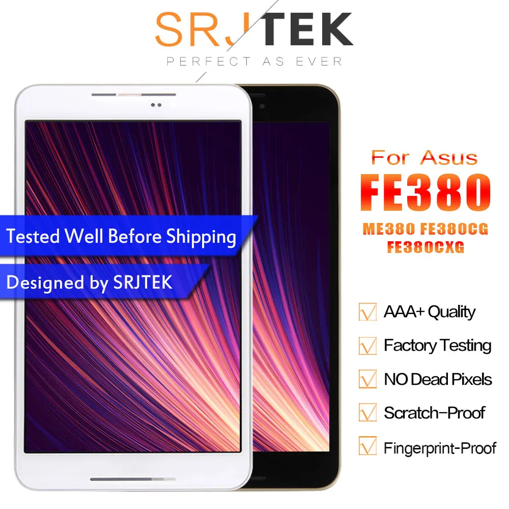 Srjtek для Asus Fonepad 8 FE380 FE380CG FE380CXG K016 ME380 ЖК дисплей матричный экран сенсорная панель