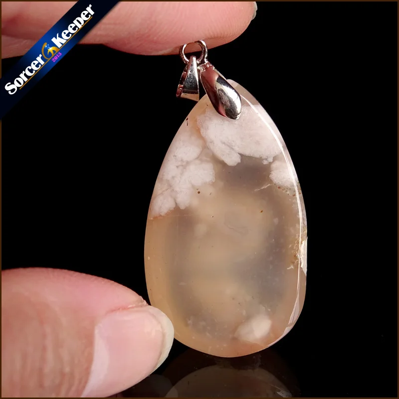 Real Female Natural Bijoux Femme Choker Necklaces Pendants Hand Made Cherry Blossoms Agates Stone Beads For Jewelry Making YS705 | Украшения