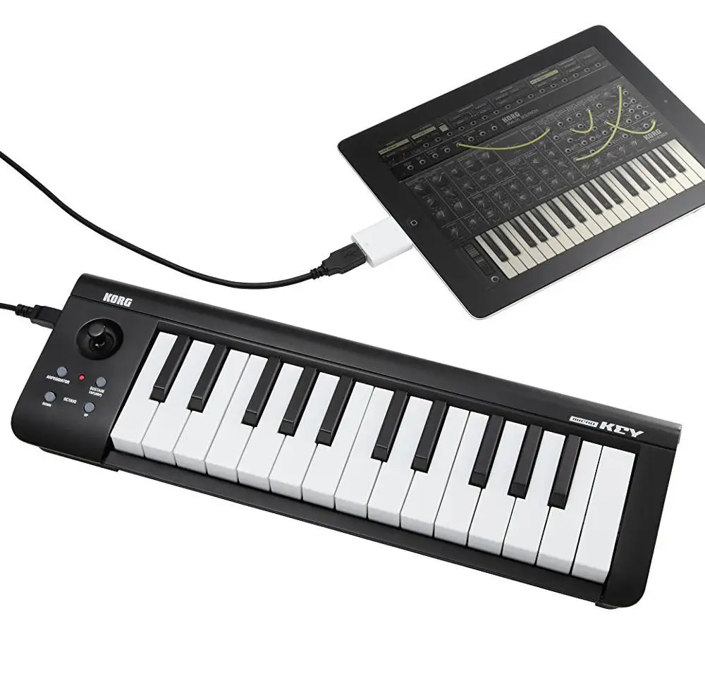 Korg microKEY25 USB контроллер миди клавиатуры синтезатор кабельный барабан
