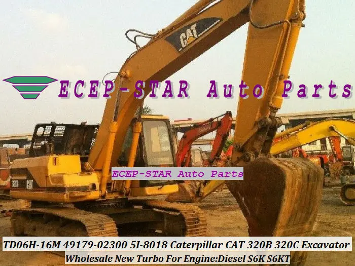 Турбокомпрессор TD06 с турбонаддувом для гусеницы CAT 320B 320C 320D 323D 320L S6K S6KT 49179 02300 5I 8018